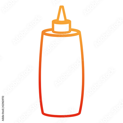 ketchup bottle isolated icon