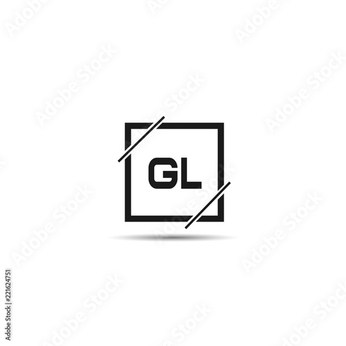 Initial Letter GL Logo Template Design