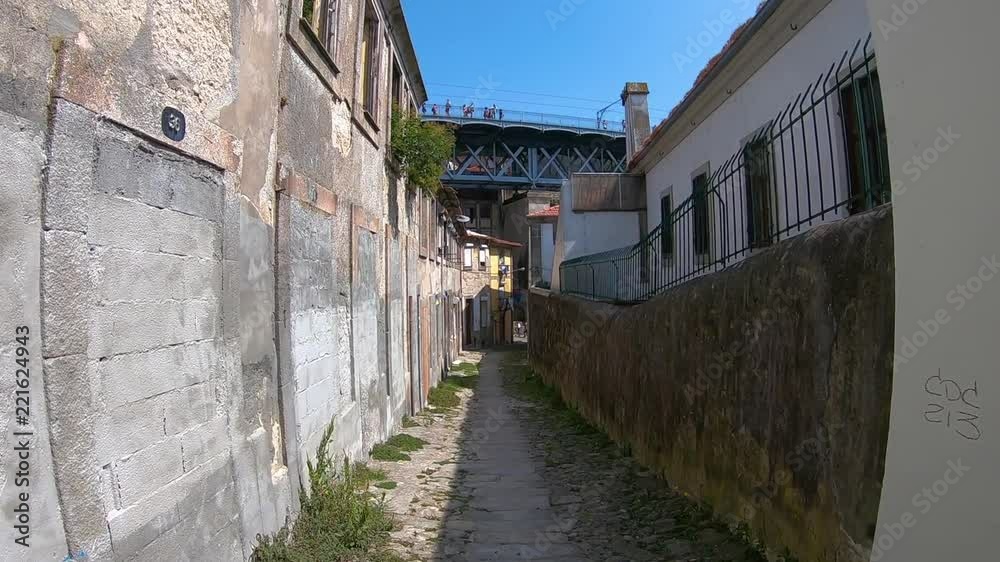 WALKING THROUGH SENHORA DAS VERDADES STREET, PORTO, PORTUGAL WALKING THROUGH SENHORA DAS VERDADES STREET, PORTO, PORTUGAL