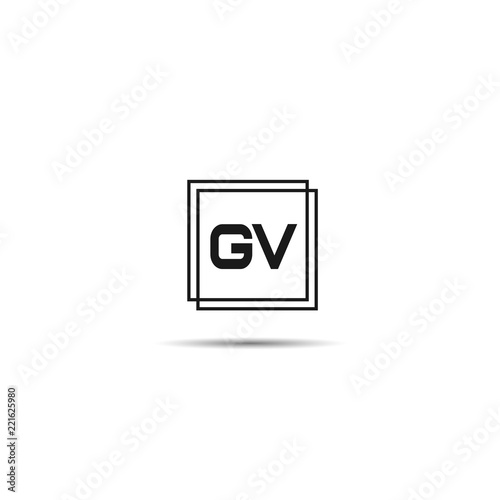 Initial Letter GV Logo Template Design © Scooby