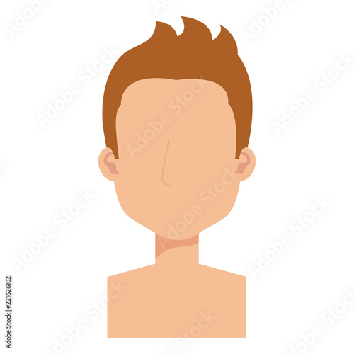young man shirtless avatar character