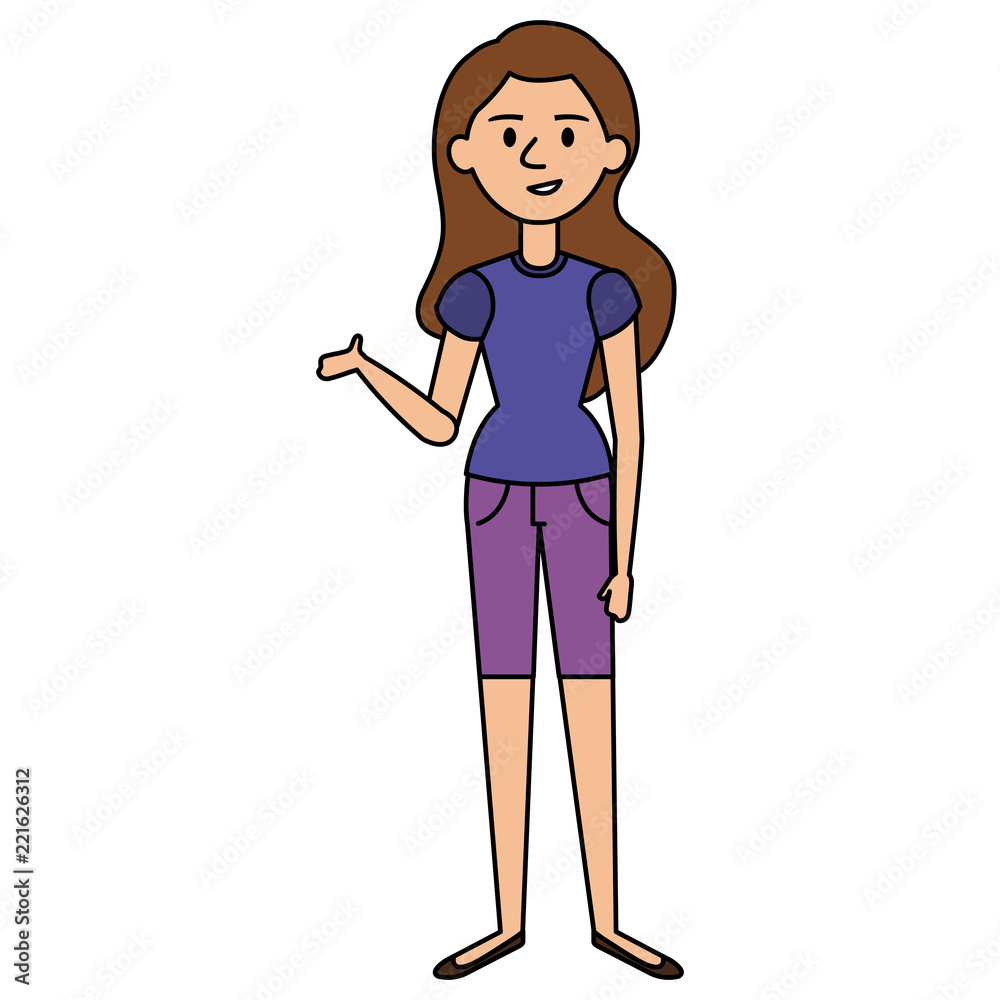 beautiful and young woman character beautiful and young woman character