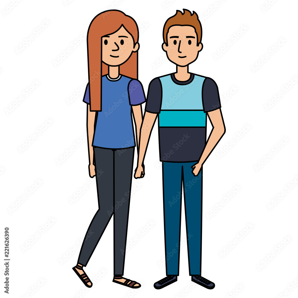 couple avatar characters icons