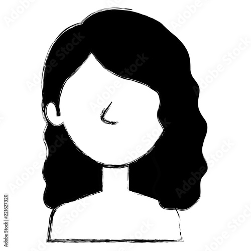 beautiful and young woman shirtless character