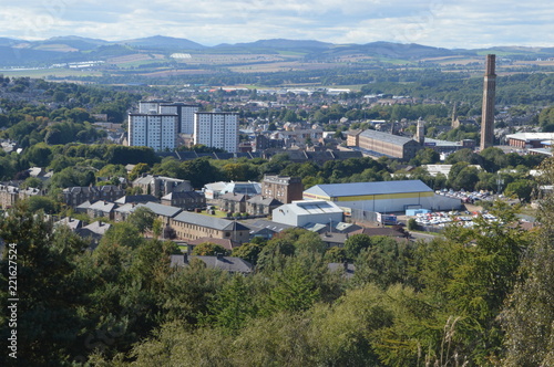 Views over Dundee and the River Tay, Scotland from The Law, September 2018 photo