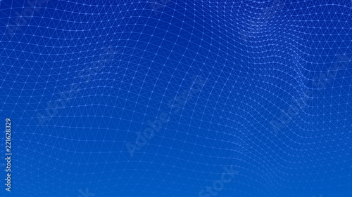 Abstract lines background. Connection structure. Geometric background. Abstract polygonal space. 4k rendering.