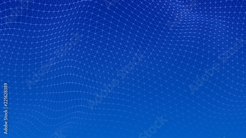 Abstract lines background. Connection structure. Geometric background. Abstract polygonal space. 4k rendering.