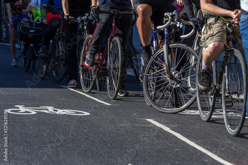 Cyclists in London