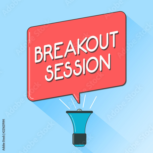 Принти на полотні Word writing text Breakout Session