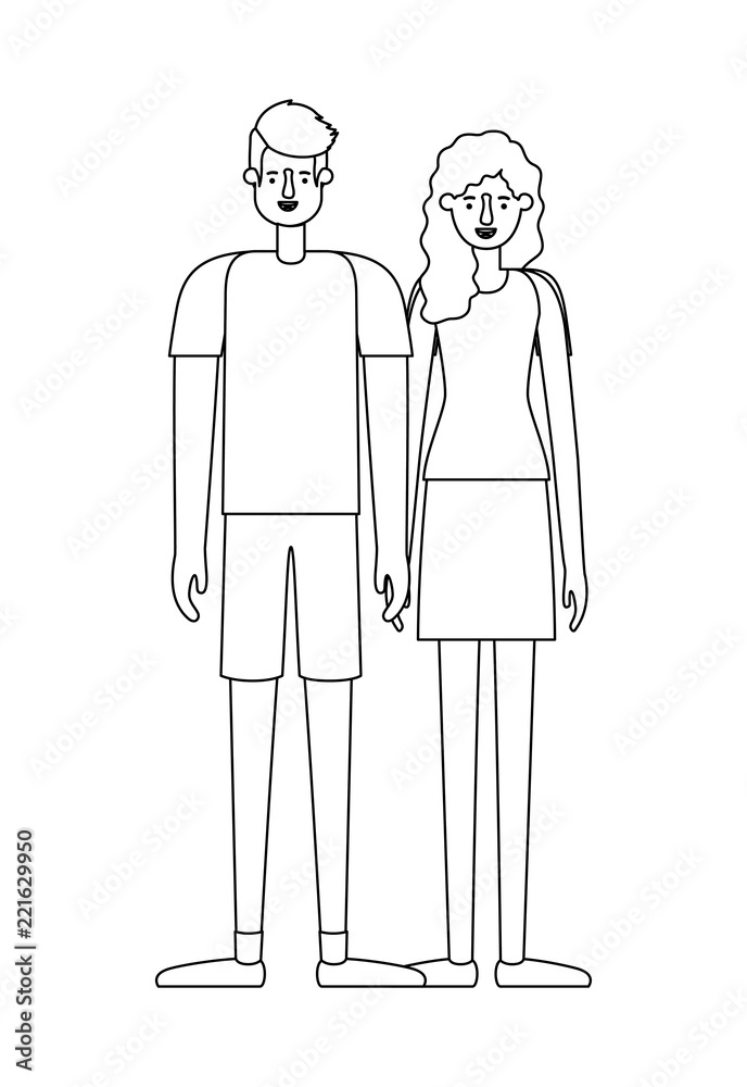 couple avatar characters icons couple avatar characters icons