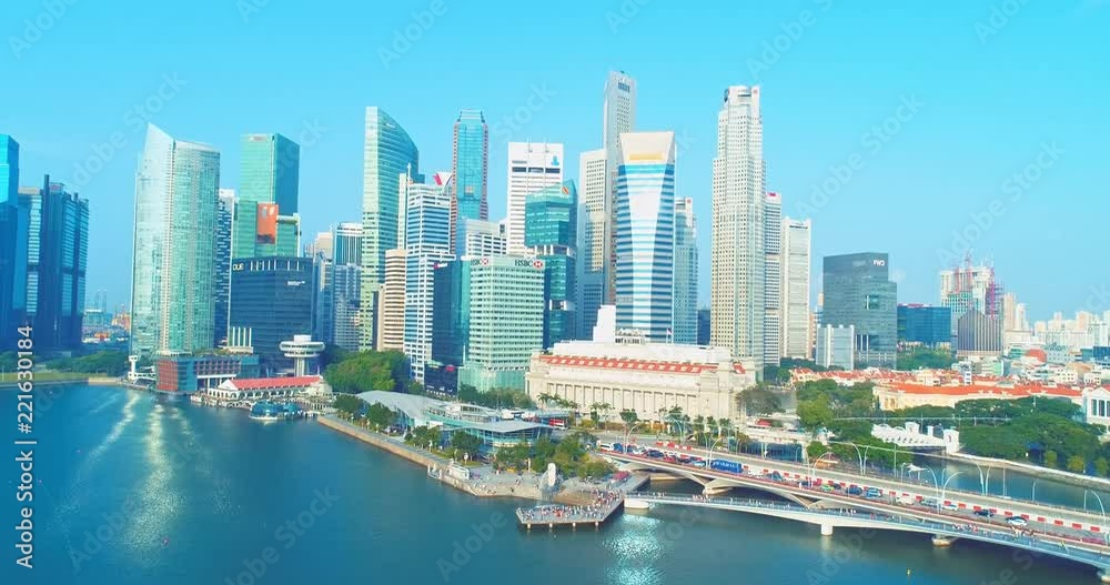 Singapore aerial view