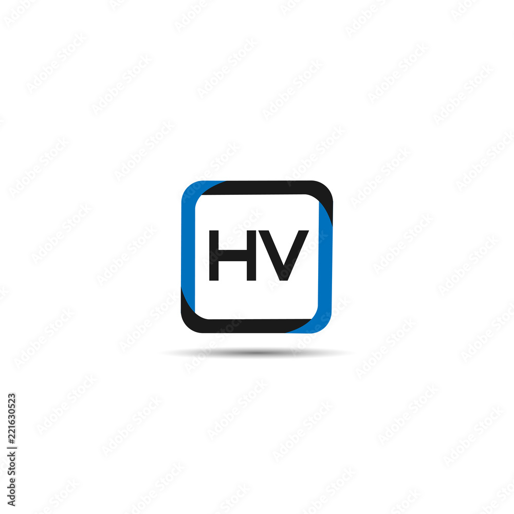 Initial Letter HV Logo Template Design Initial Letter HV Logo Template Design