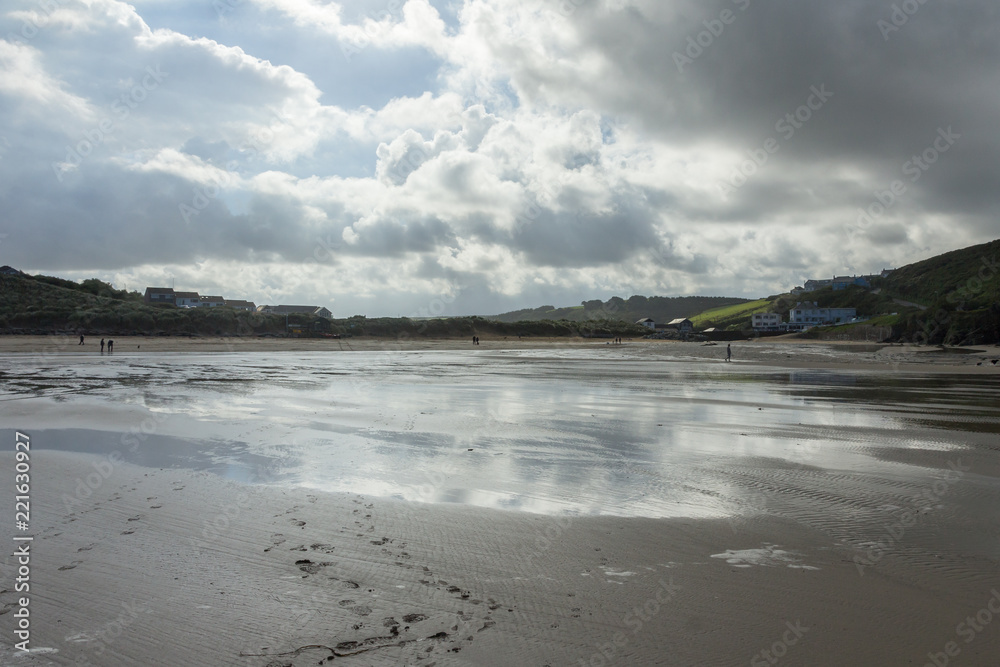 Mawgan Porth Beach, Cornwall England Mawgan Porth Beach, Cornwall England