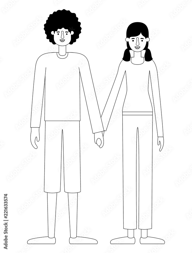 couple avatar characters icons couple avatar characters icons