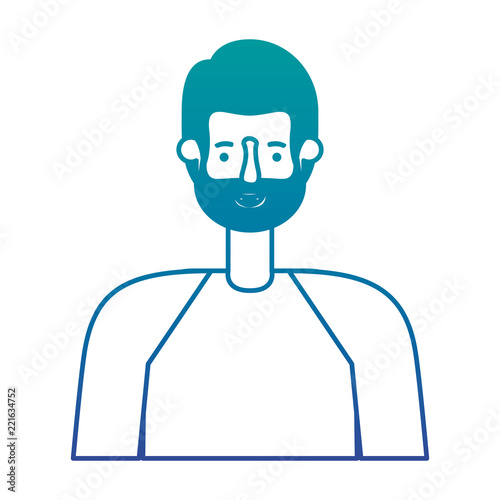 young man with beard avatar character