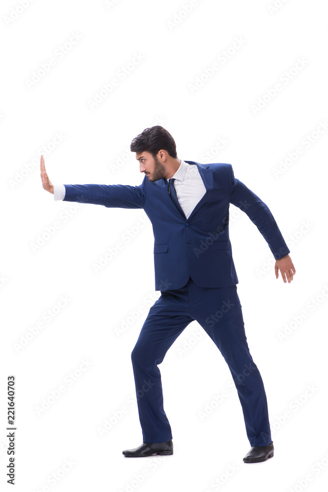 Young businessman isolated on whie background Young businessman isolated on whie background