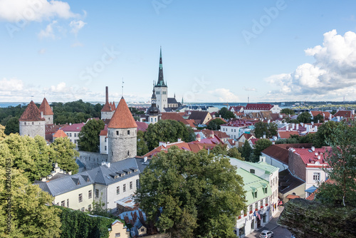 panoramic view of old tallinn