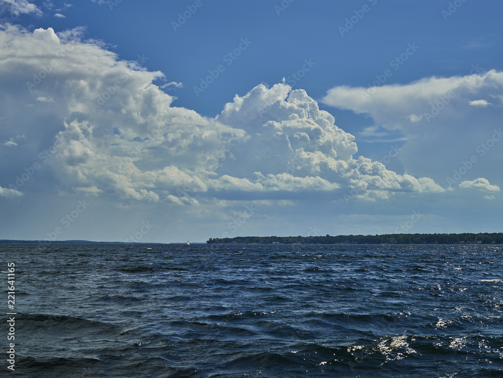 Cloud formation over lake Champlain 128