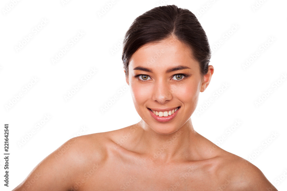 Natural beauty woman smiling Natural beauty woman smiling