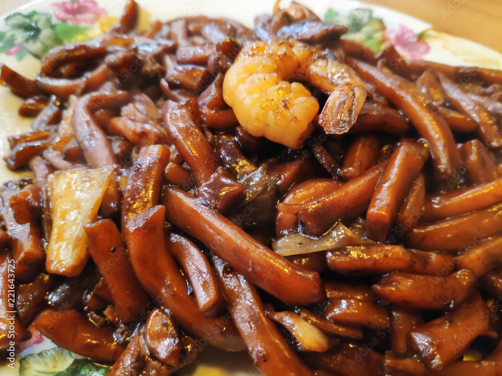 Hokkien Mee noodles in Malaysia style Hokkien Mee noodles in Malaysia style