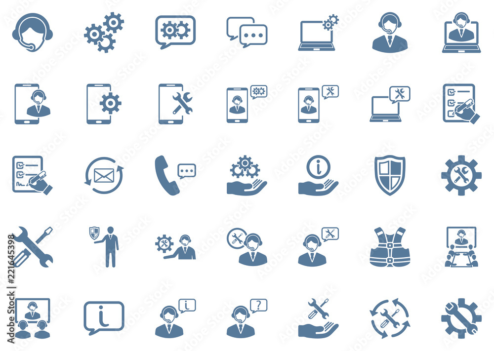 Technical Support Icon Set 1 Technical Support Icon Set 1