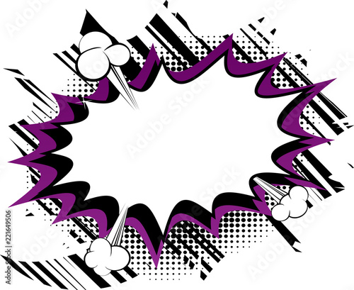Vector illustrated cartoon, comic book style background.
