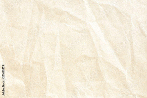 Fototapeta Naklejka Na Ścianę i Meble -  Crumpled brown background paper texture