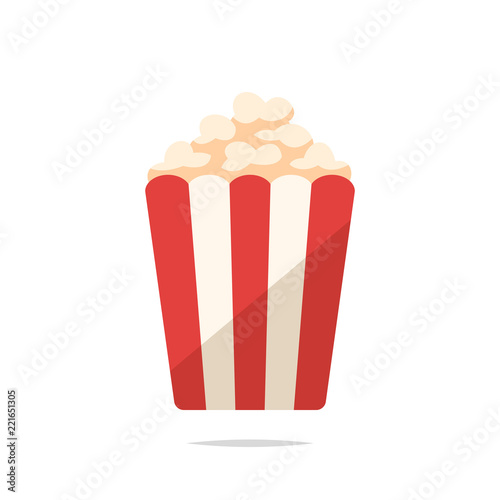 Popcorn vector isolated