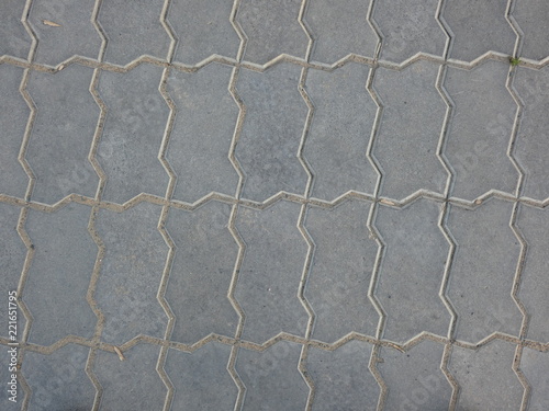 Surface of paving slabs