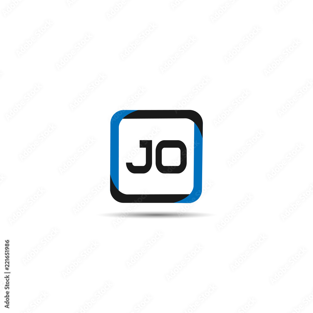 Initial Letter JO Logo Template Design Initial Letter JO Logo Template Design
