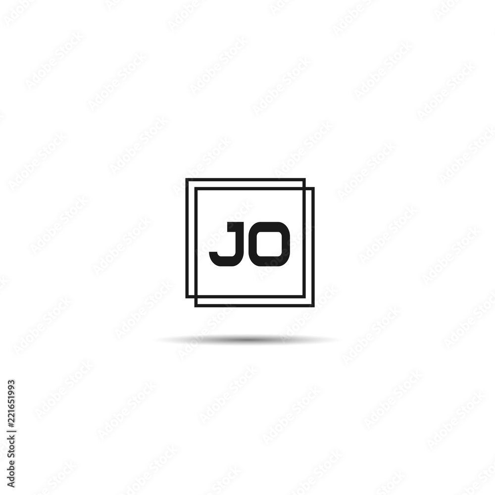Initial Letter JO Logo Template Design Initial Letter JO Logo Template Design