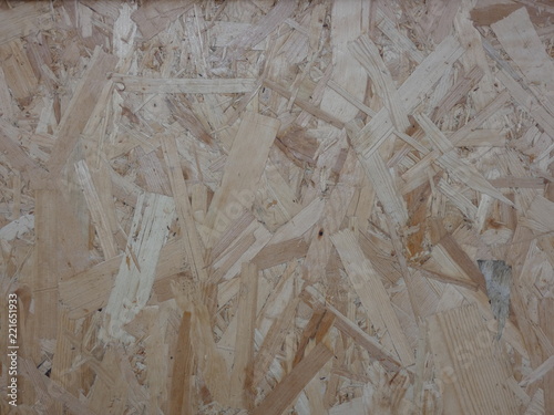 Surface of oriented strand board (OSB)