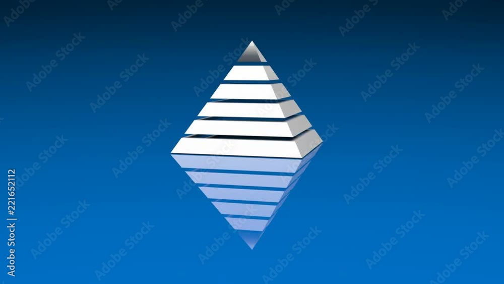 4k Pyramid triangle geometry design Ethereum element abstract ether object mystery background.