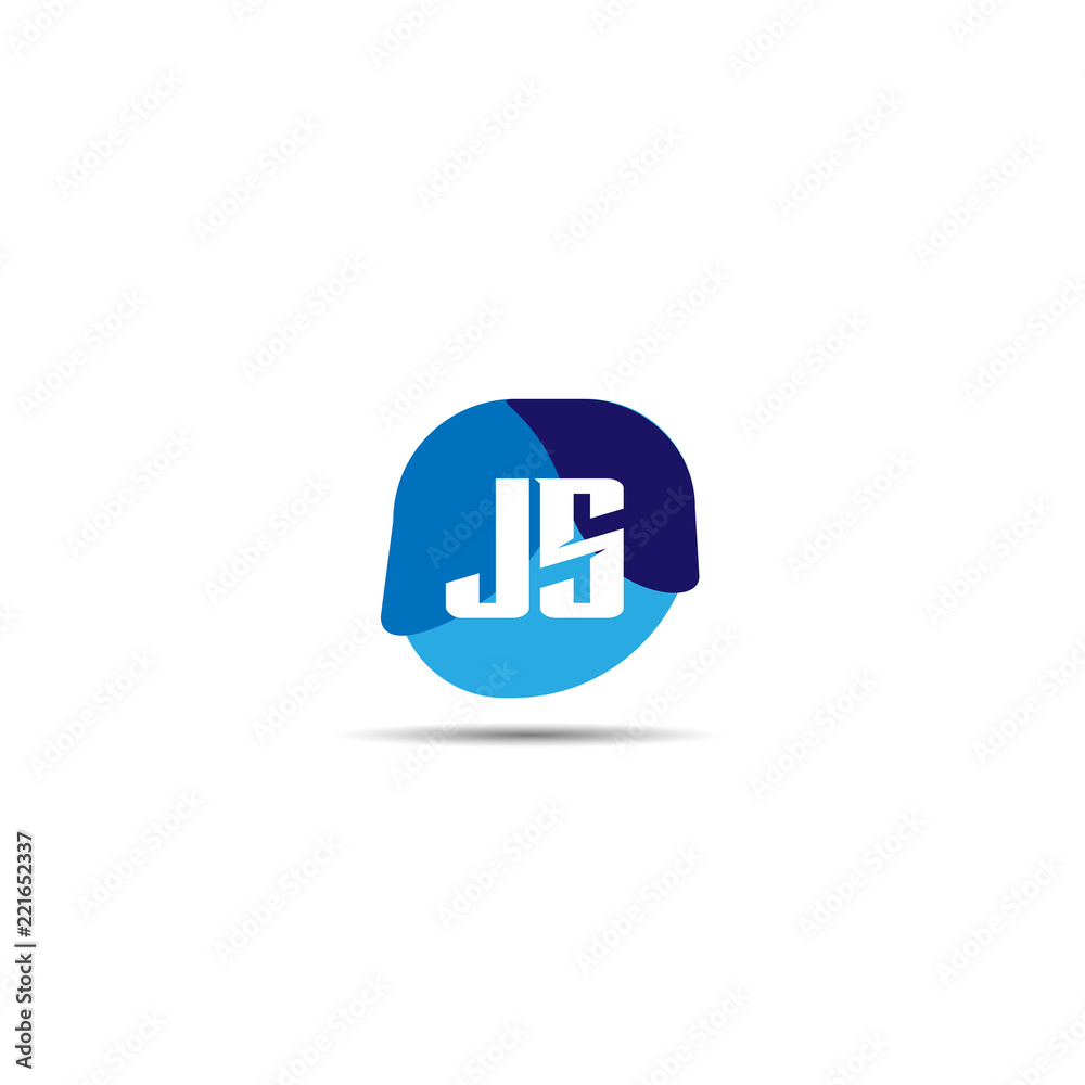 Initial Letter JS Logo Template Design Initial Letter JS Logo Template Design