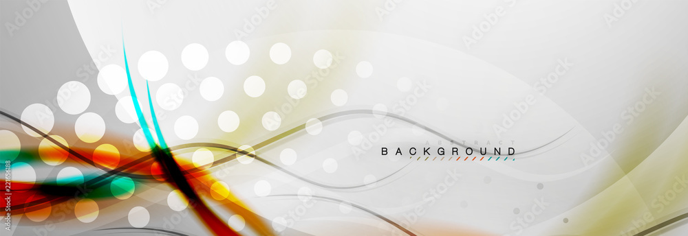 Obraz premium Smooth flowing wave motion concept background