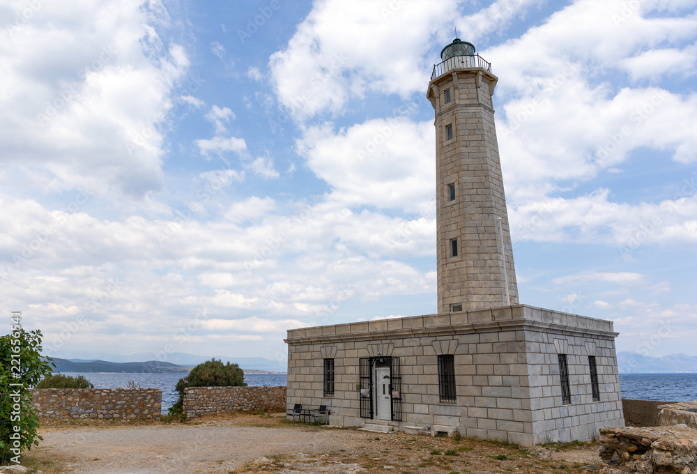Gytheio lighthouse, Peloponnese, Greece.