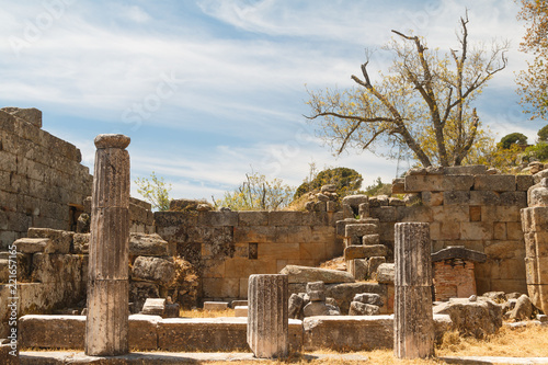 Ruins of the ancient town Labranda, Turkey photo