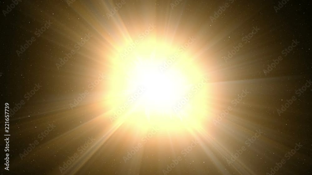 Huge galactic explosion in space