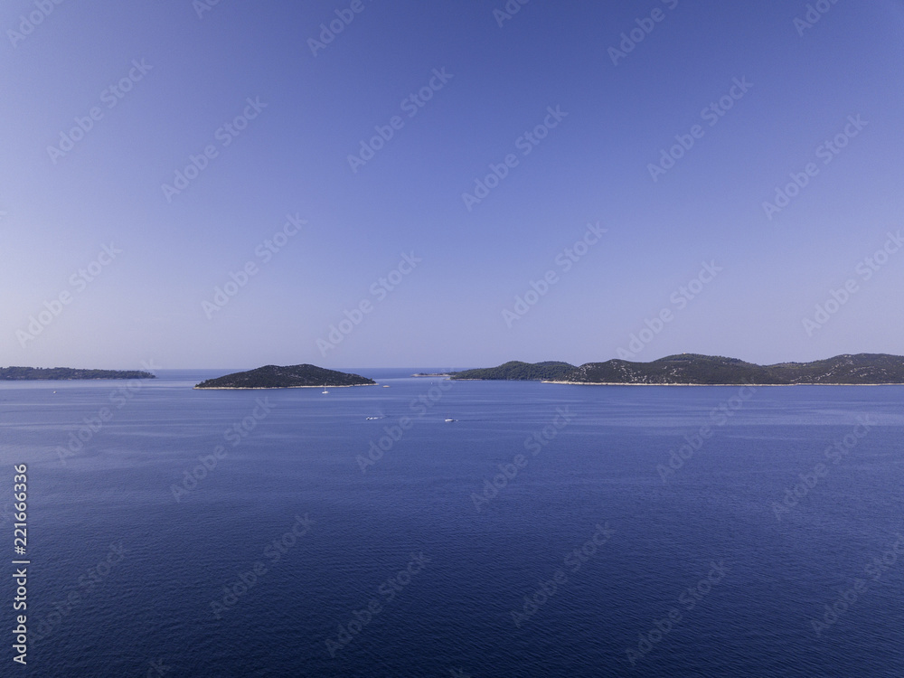 Aerial Beautiful Landscape and Sea in Croatia Aerial Beautiful Landscape and Sea in Croatia