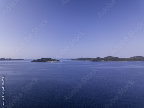 Aerial Beautiful Landscape and Sea in Croatia