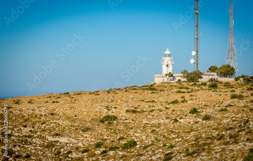 San Antonio Cape lighthouse in the province of Alicante in Spain. Panorama stitched from 20 original shots.