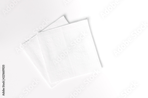 Napkin on white background