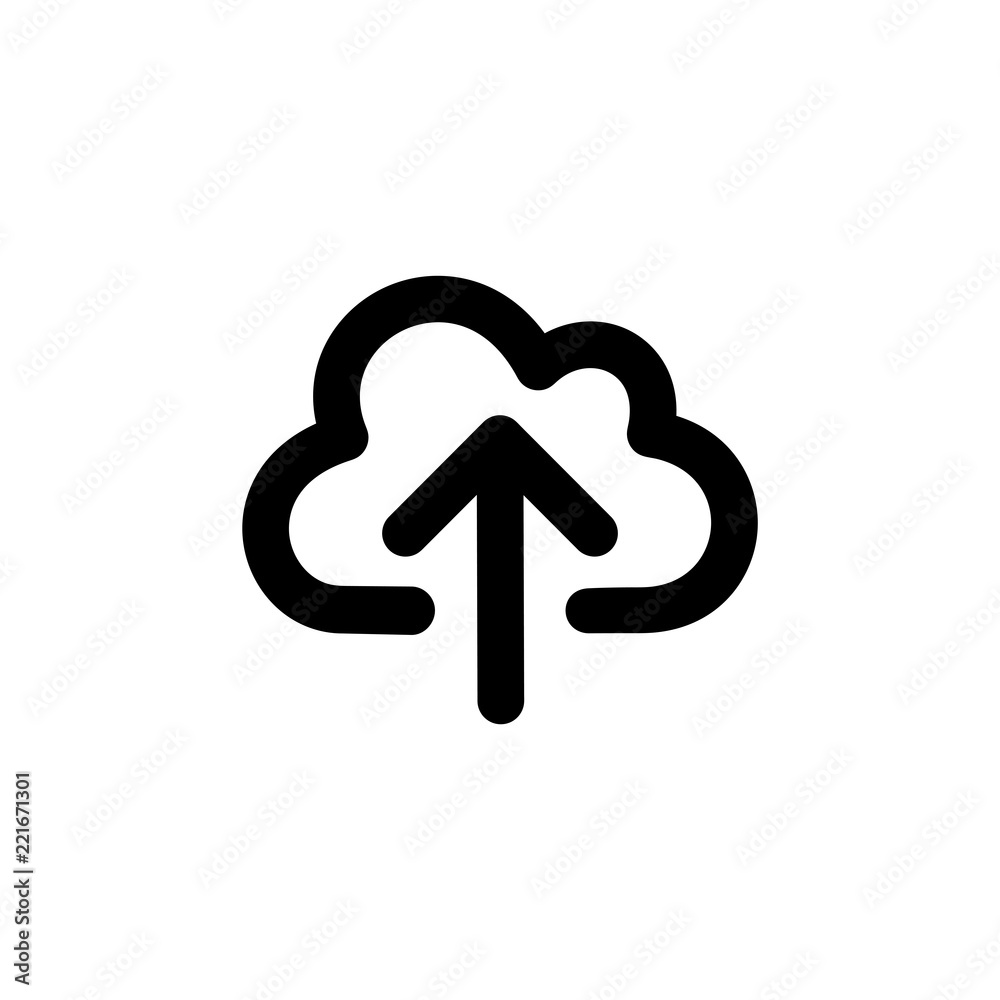 Cloud upload vector icon isolated on background. Trendy sweet symbol. Pixel perfect. illustration EPS 10. Cloud upload vector icon isolated on background. Trendy sweet symbol. Pixel perfect. illustration EPS 10.
