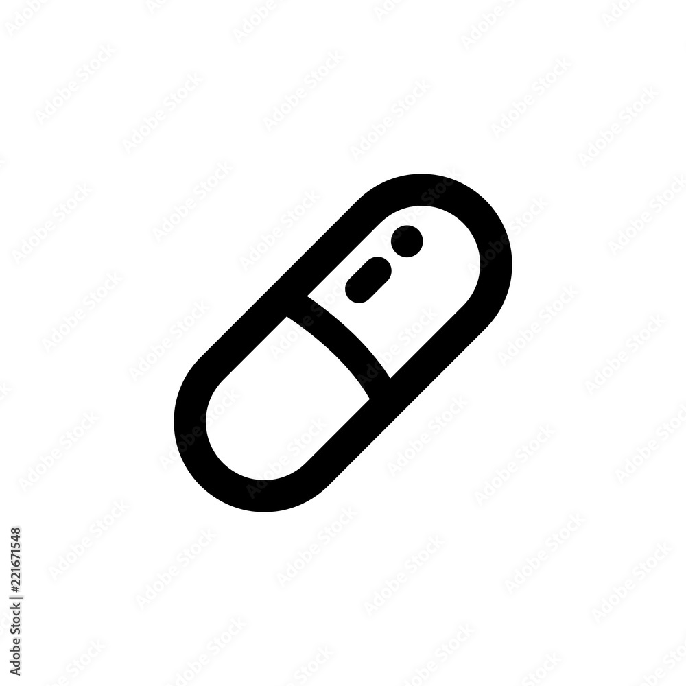 Pill vector icon isolated on background. Trendy sweet symbol. Pixel perfect. illustration EPS 10. Pill vector icon isolated on background. Trendy sweet symbol. Pixel perfect. illustration EPS 10.