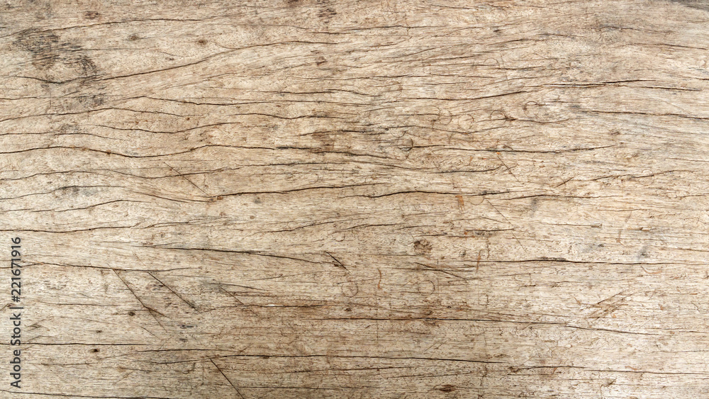 Naklejka premium Old wooden plate for a background.