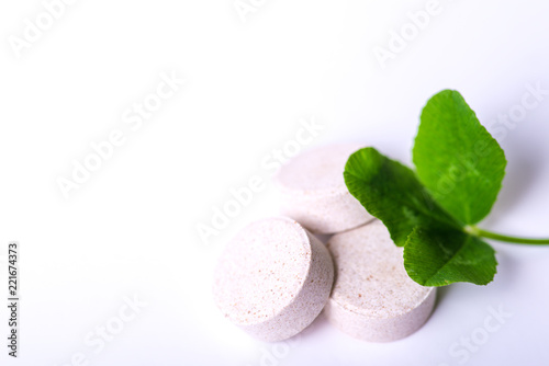 Medicine herb. Herbal pills