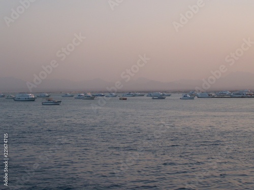 Boats on the river nile