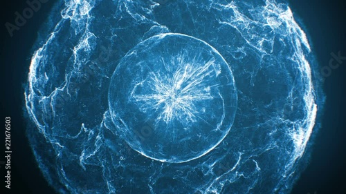 Orange supernova explosion (With Camera Rotation)
