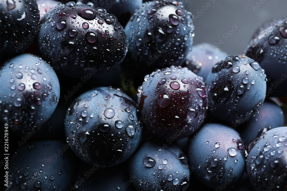 Bunch of fresh ripe juicy grapes as background. Closeup view Bunch of fresh ripe juicy grapes as background. Closeup view