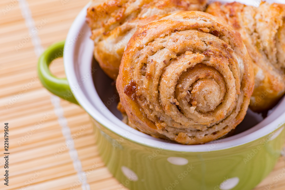 Fototapeta premium Fresh Sweet Cinnamon Rolls